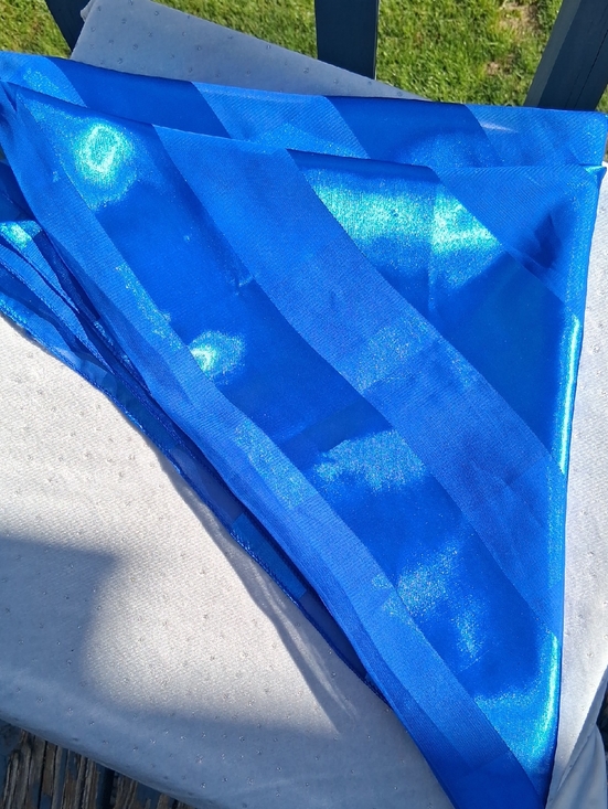 Accessories - Vintage Intense Blue Square Tichel/scarf